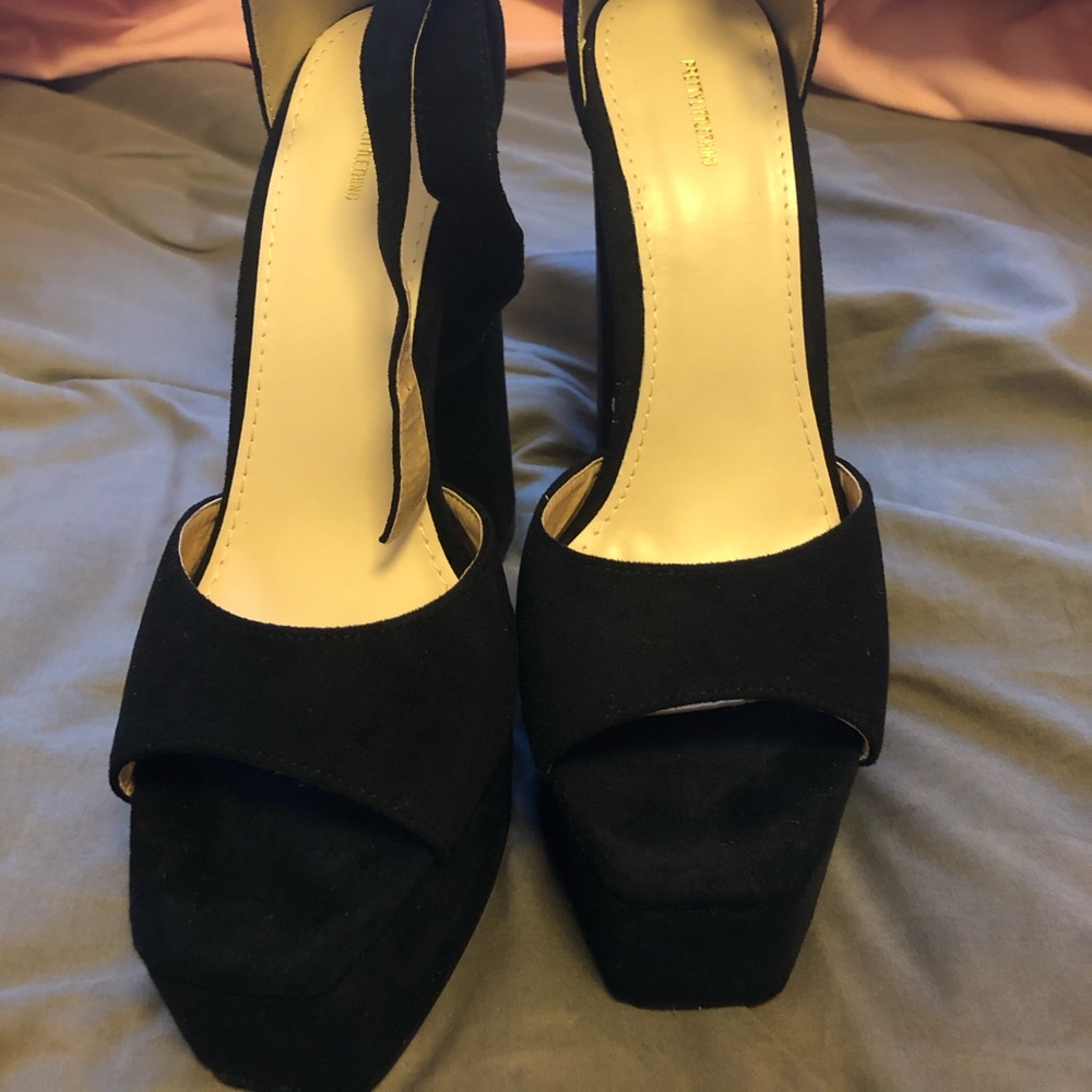 Black Platform heels